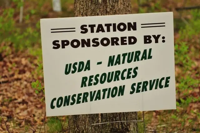 USDA - Natural Resources Conservation Service station sponsor sign