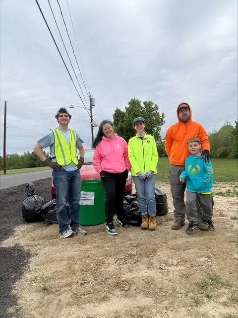 Gloucester SCD staff assisting with local cleanup in April 2026.